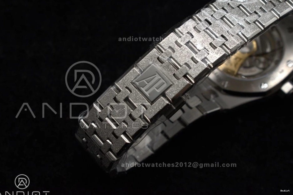 Unique Dial APSF 1:1 1031 Clone Oak SA3120 37mm Grey Bracelet Super Best 15454 SS Royal Frosted on SS Edition Textured 0706